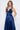 Stella Dress A-line Satin Prom dress in dark navy color with side slit