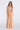 Satin Moa-Deep v Neckline Maxi Dress in Sunny peach color