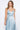 Blake Dress in Satin Powder Blue color