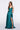 Blake Dress in Satin dark green color