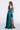 Blake Dress in Satin dark green color