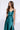 Blake Dress in Satin dark green color