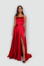 Kiev Dress open back in red color