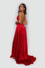 Kiev Dress open back in red color