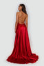 Kiev Dress open back in red color