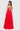 Chiffong Faith Klänning med spets på ryggen i röd färg 