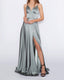 Stella Dress A-line Satin Prom dress Dark sage
