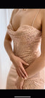 Madison Dress Corset Top Rose Gold Glittering Prom Dress