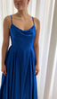 Royal Blue Satin Francis Dress