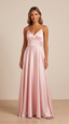 Luxe Satin Faith Dress Pink