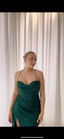Madison Dress Green Glittering Prom Dress Corset top