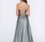 Stella Dress A-line Satin Prom dress Dark sage
