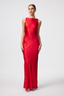 Satin Alice Open Back Maxi Dress