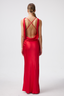 Satin Alice Open Back Maxi Dress