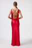 Satin Alice Open Back Maxi Dress