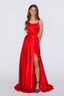 Kiev Dress open back in red color