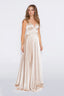 Stella Dress A-line Satin Prom dress in champagne color prom dress champagne