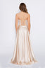 Stella Dress A-line Satin Prom dress in champagne color prom dress champagne