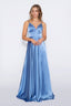 Stella Dress A-line Satin Prom dress in skyblue color prom dress skyblue
