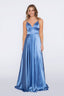 Stella Dress A-line Satin Prom dress in skyblue color prom dress skyblue
