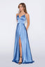 Stella Dress A-line Satin Prom dress in skyblue color prom dress skyblue