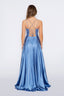 Stella Dress A-line Satin Prom dress in skyblue color prom dress skyblue