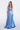 Satin Antonia Dress in sky blue color