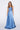 Satin Antonia Dress in sky blue color