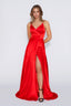 Blake Dress in Satin Red color