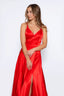 Blake Dress in Satin Red color