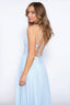 Chiffon Faith Dress in Light Blue