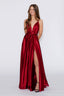 Satin Moa Dress in Wine Red