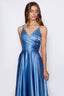 Faith Dress in Satin Sky Blue