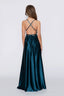 Satin Moa-Deep v Neckline Maxi Dress